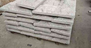 百色芝麻白蘑菇石，自然面