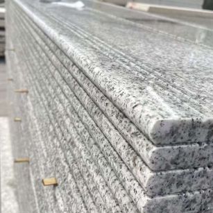 百色芝麻白楼梯踏步 花岗岩楼梯板材