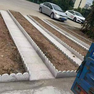 百色芝麻白花边石