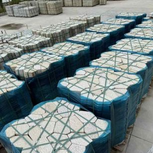 百色黄金麻冰裂纹 碎拼