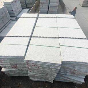 百色芝麻白毛板，石材毛板