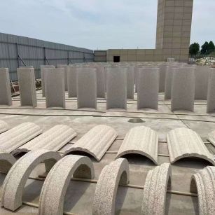 百色黄金麻别墅柱皮 异形 线条定制