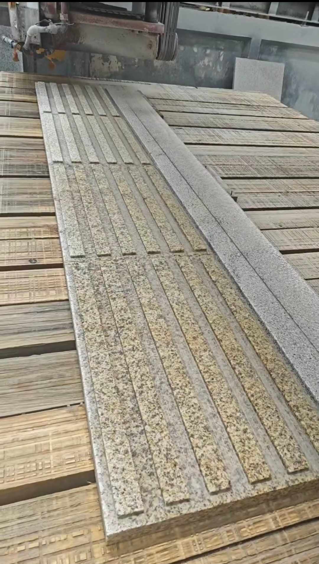 百色黄金麻盲道石 盲条