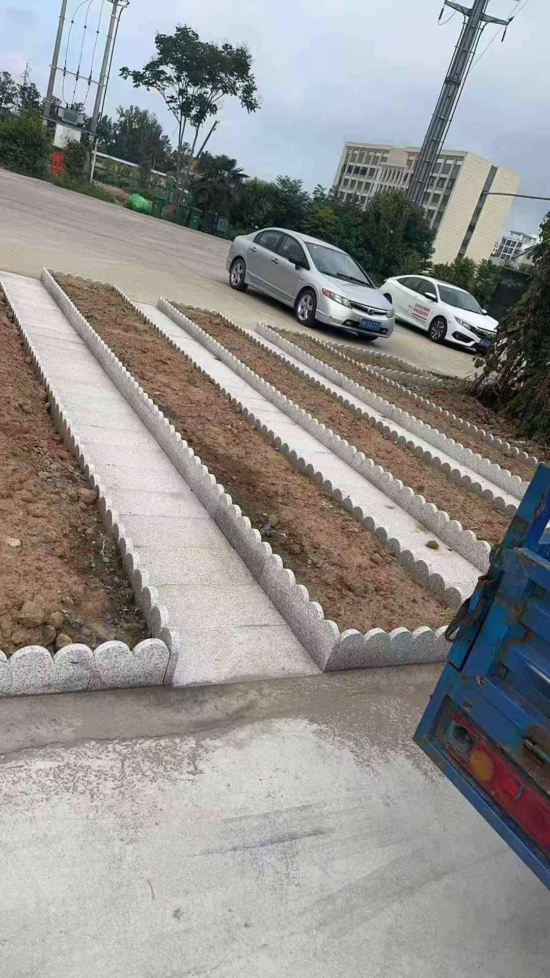 百色芝麻白花边石