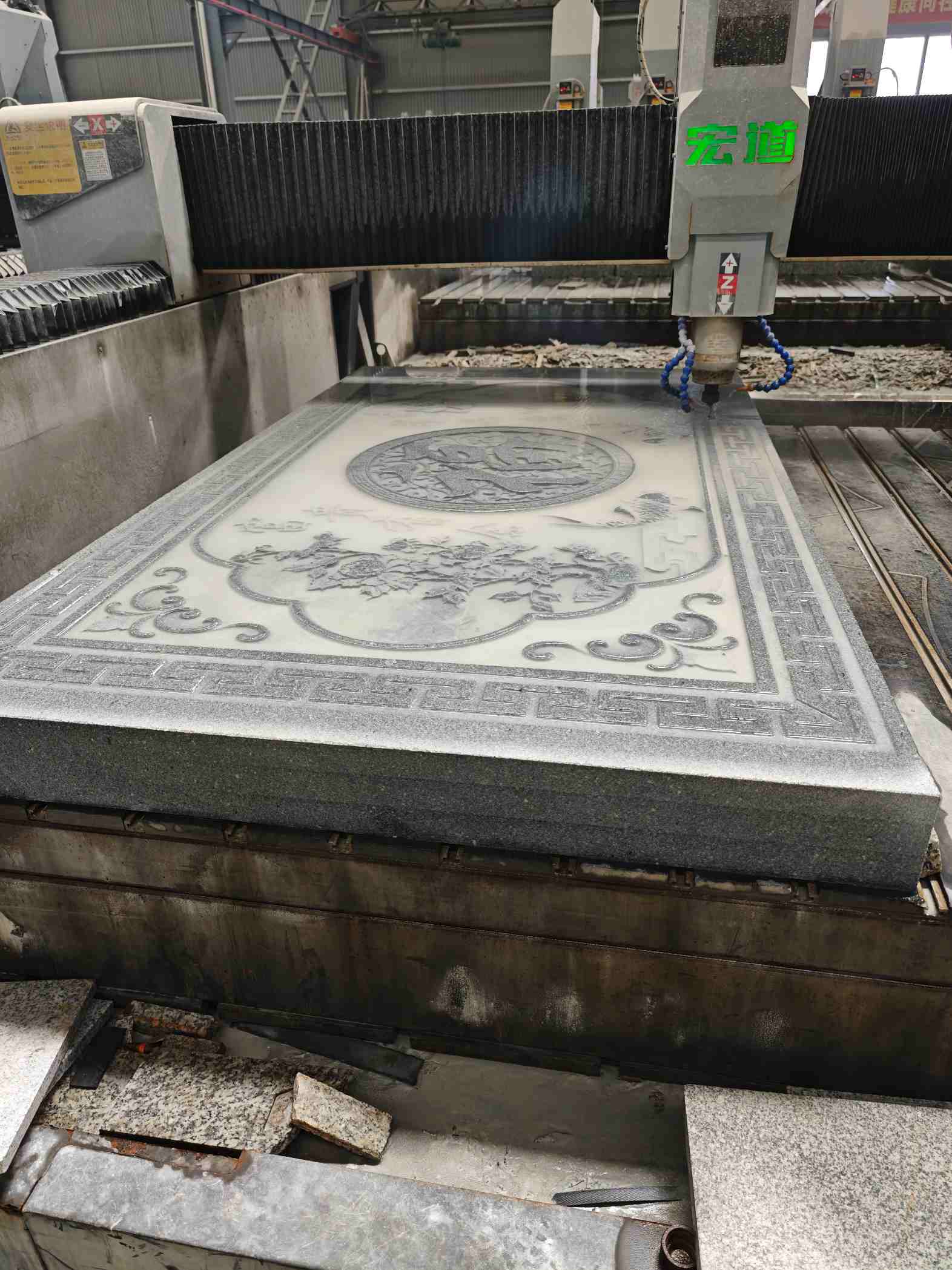 百色芝麻灰雕刻版异形雕刻异形定制